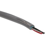 Twisted Pair Data Cable, 1 Pairs, 0.23 mm², 2 Cores, 24 AWG, Screened, 100m, Grey Sheath (5471C SL033)