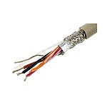Multicore Data Cable, 0.35 mm², 4 Cores, 22 AWG, Screened, 50m, Grey Sheath (B954044 GE321)
