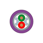 Data Cable, 50.26 mm², 2 Cores, Screened, 20m, Violet Sheath (6XV1830-0PH10)