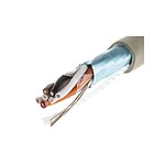 Twisted Pair Data Cable, 4 Pairs, 0.14 mm², 8 Cores, 26 AWG, Screened, 50m, Grey Sheath (B962042 GE321)