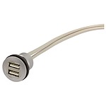 Straight, Panel Mount, Socket Type A to A 2.0 USB Connector (09454521952)