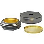 High pressure crucible, Stainless steel, gold plated 30 ul crucibles with lids, seals