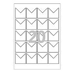 레이저/잉크젯 귀퉁이 A4라벨 (SL139)