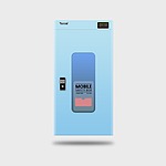 휴대폰 벽걸이형 충전 보관함 (RG-2300)