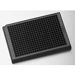 384 Well Low Flange Black Flat Bottom PLystyrene Not Treated Microplate, 10 per Bag, without Lid, Nonsterile (3573)