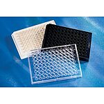 96 Well Half Area Black with Clear Flat Bottom PLystyrene Not Treated Microplate, 25 per Bag, without Lid, Nonsterile (3880)