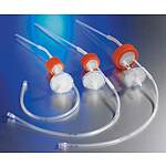 Disposable 43mm Aseptic Transfer Cap for 1L PLycarbonate Erlenmeyer Shake Flask having a 1/8 Dip Tube with Male Luer Lok Disconnect and a 0.2µm Vent, Sterile (431445)
