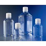 1L Octagonal PET Storage Bottles with 31.7mm Screw Caps, Sterile (431734)