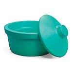 Ice bucket with lid, round, 2.5L, green (432130)