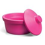 Ice bucket with lid, round, 2.5L, pink (432134)