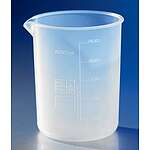 Reusable Plastic Low Form 600mL Beaker, PLypropylene, Graduated (1000P-600)