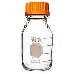 PYREX 250mL Round Media Storage Bottles, with GL45 Screw Cap (1395-250)
