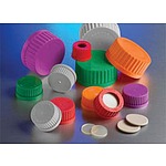 GL32 Orange PLypropylene Screw Cap with Plug Seal (1395-32LTC)