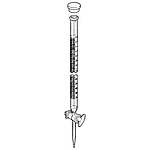 PYREX 25mL Class A Precision Bore Buret with Glass Standard Taper Stopcock (2130-25)
