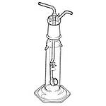 PYREX 250mL Gas Washing Bottle with Coarse Fritted Disc (31760-250C)