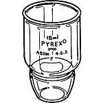 PYREX 30mL Low Form Gooch Crucible with 30mm Diameter Coarse Porosity Fritted Disc (32960-30C)
