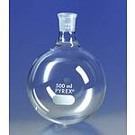 PYREX 50mL Short Neck Boiling Flask, Round Bottom, 24/40 Standard Taper Joint (4320A-50)