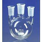 PYREX 250mL Three Neck Distilling Flask with Vertical Neck 24/40 Standard Taper Joints (4960-250)