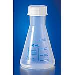 50mL Reusable Plastic Narrow Mouth Erlenmeyer Flask, PLypropylene with GLㅡ40 PP Screw Cap (4985P-50)