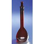 PYREX Low Actinic 2L Class A Certified and Serialized Volumetric Flasks, with Glass Standard Taper Stopper (55680-2L)