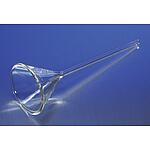 PYREX 75mm Diameter 60° Angle Fluted Funnel with Long Stem (6160-75)
