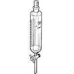 PYREX 500mL Cylindrical Separatory Funnel, Graduated, PTFE Product Standard Stopcock, Glass Standard Taper Stopper (6383-500)