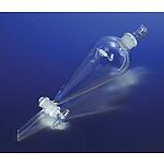 PYREX 250mL Squibb Glass Separatory Funnel, Glass Standard Taper Stopper and Standard Taper Stopcock (6400-250)