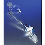 PYREX 125mL Squibb Separatory Funnel, PTFE Product Standard Stopcock, Standard Taper Joints (6413-125)