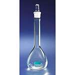 PYREXPLUS Coated 500mL Class A Volumetric Flask with Glass Standard Taper Stopper (65640-500)