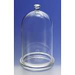 PYREX 222mm Diameter Bell Jar with Top Knob and Ground Flange (6885-222)