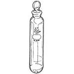 PYREX 50mL Round Bottom Centrifuge Tube with Standard Taper Pennyhead Stopper (8424-50)
