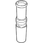 PYREX Enlarging Adapters with 24/40 Standard Taper Outer Joint and 29/42 Standard Taper Inner Joint (8820-2429)