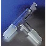 PYREX 75° Angle Tube Adapter with TwoㅡWay 24/40 Standard Taper Joints and Standard Taper 10/30 Outer Joint Thermometer Opening (8980-24)