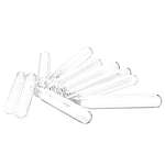 PYREX 16x100mm Disposable Round Bottom Threaded Culture Tubes, Without Marking Spot or Caps (99449-16)