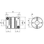 캡리콘 고토크 디스크 플렉시블 커플링 (XBW-68C5)