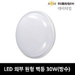 LED 방수 외부 원형 벽등 (30W)