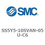 5포트 솔레노이드 밸브용 매니폴드 베이스 SY5000 Series SS5Y5-10SVAN