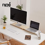모니터받침대, 듀얼스탠드 NX823 (우드화이트/NX-SMARTMS-03)