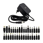 아답터, 100-240V / 12V 2A 다용도용 34종 젠더 세트 HT-AD142