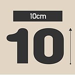 (법인전용) 중형 숫자 스티커 번호, 0-9, 30/PK