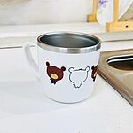 베어 손잡이 스테인리스컵