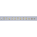 황동 문자 NUM55