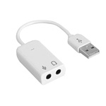 USB Virtual 7.1 채널 사운드 카드 케이블형 화이트 (T-USOUND71CW)
