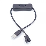 (T-PWM-USW) USB(수) TO 3P 4P PWM(수) 30CM 변환 스위치케이블