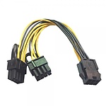 VGA 6P to 8P+8P 케이블 0.2M (T-6P-2X8P)
