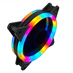 LED 120mm 쿨링팬 컴퓨터 저소음 케이스 튜닝 시스템 쿨러 레인보우(CM-RGB120-RB)
