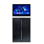 VK02 Touch LCD 메쉬 강화유리 (Black) (ATX)