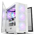 DLX21 RGB MESH 강화유리 화이트 (미들타워)