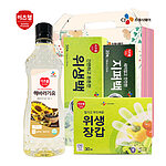 해바라기유&위생장갑&위생백&지퍼백 3종세트