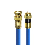 국산 BNC to RF 5C 동축 골드 케이블 (50M/블루) (HT-ZBGBR500)